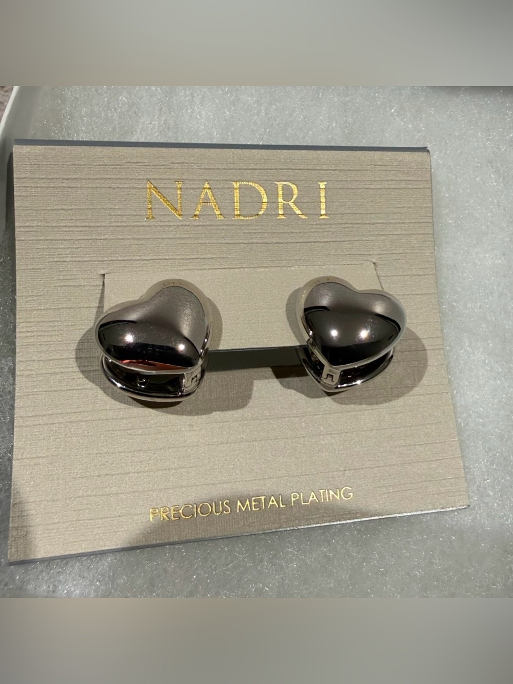 NEW Nadri Heart Earrings